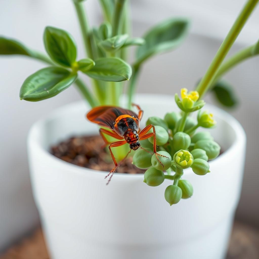 Are cockroaches attracted to indoor plants?