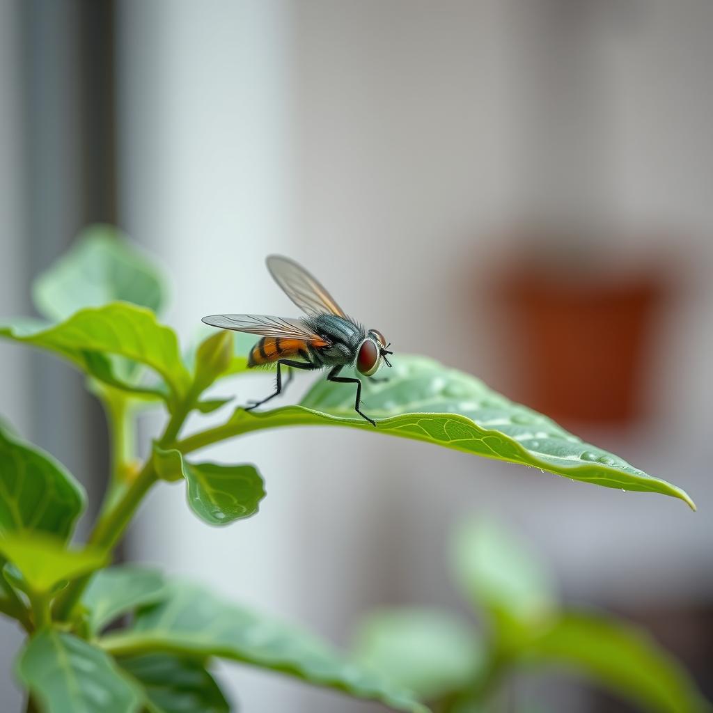 Are flies attracted to indoor plants?