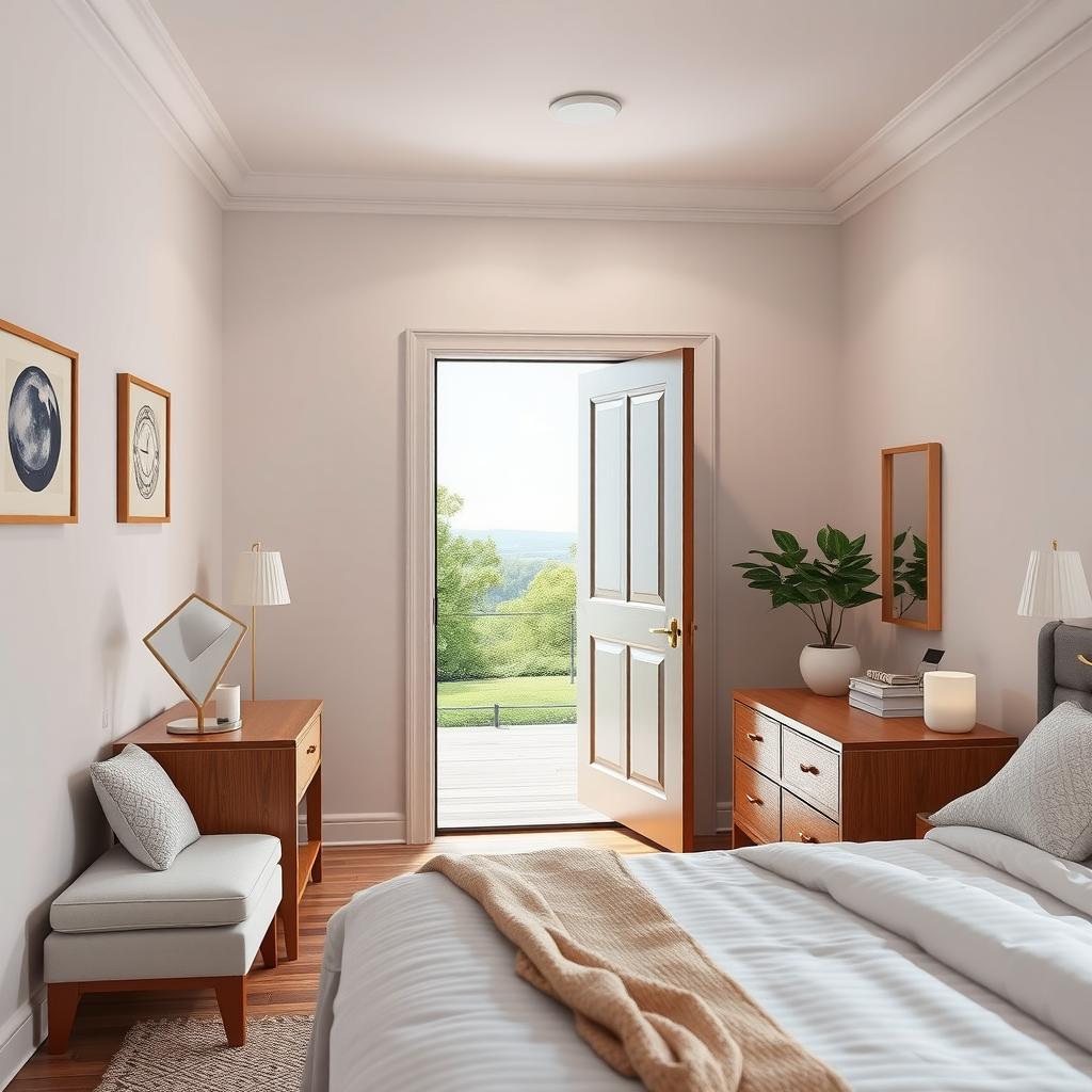 Can a bedroom have an exterior door?