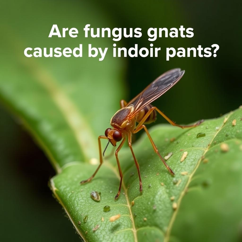 Are fungus gnats caused by indoor plants?