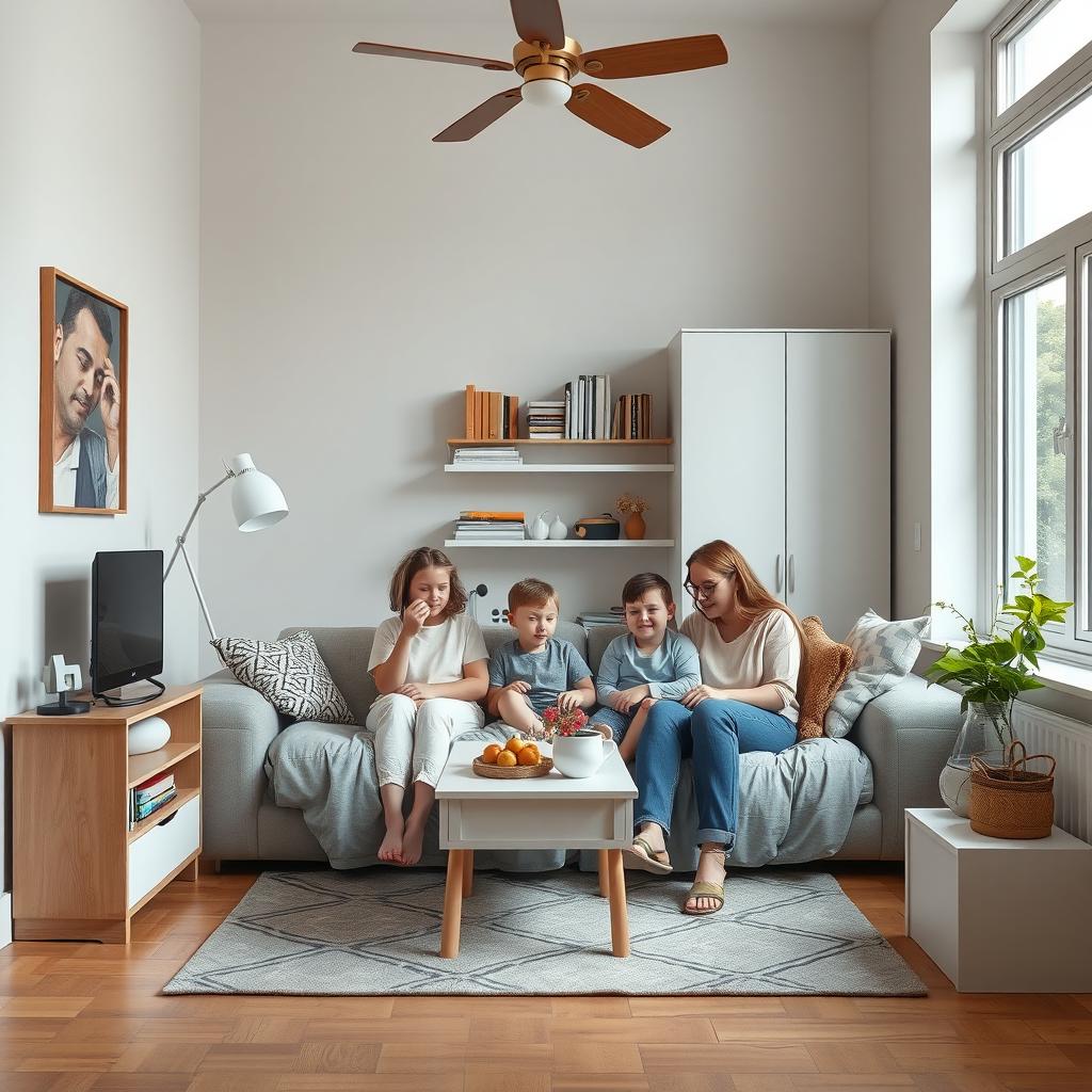 Can a family of five live in a two-bedroom apartment?