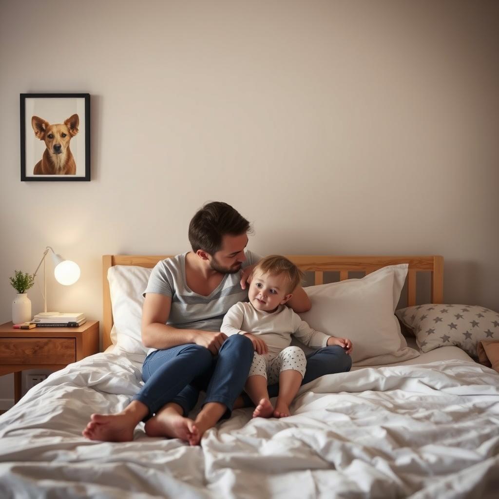 Can a parent share a bedroom with a child?