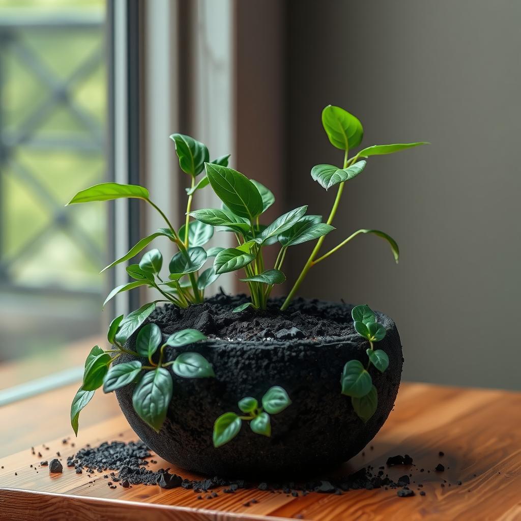Can black earth be used for indoor plants?