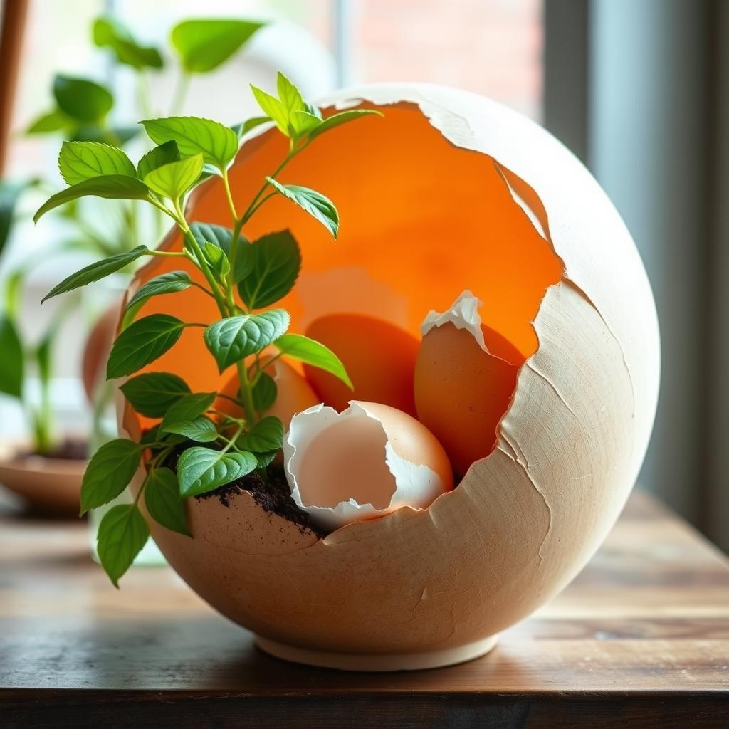 Can eggshells be used for indoor plants?