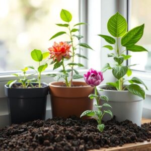 Can garden soil be used for indoor plants?