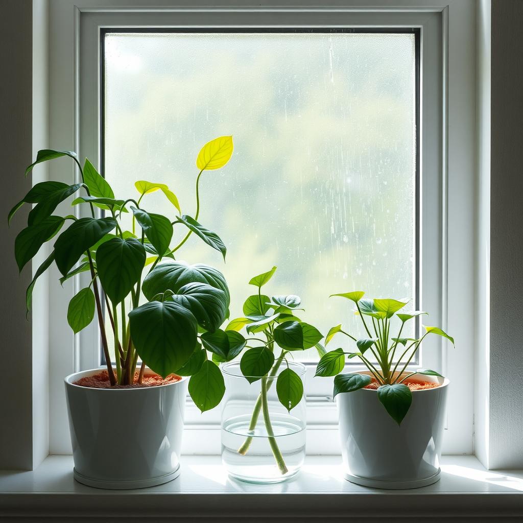 Can indoor plants be watered with rainwater?